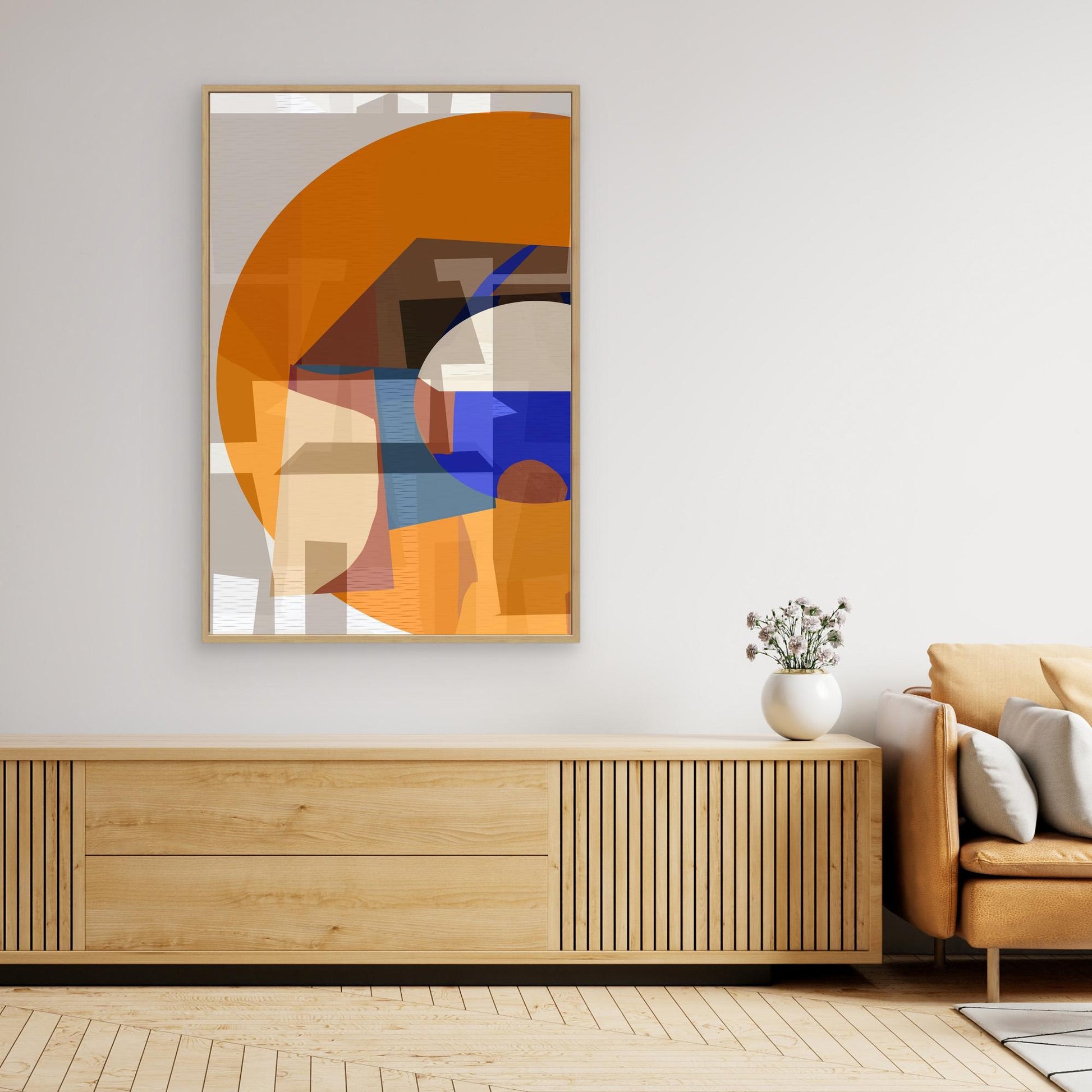 Orange Blue Woven
