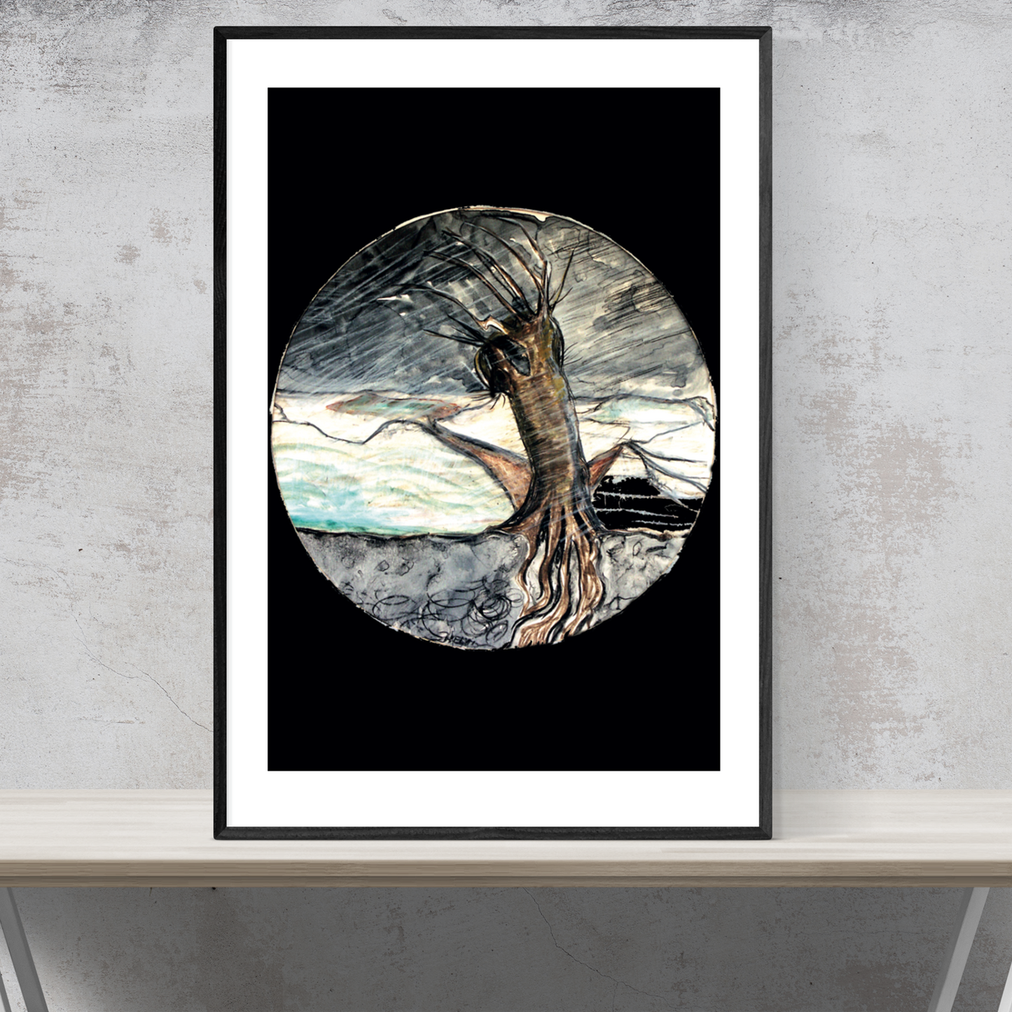 The tree on the ice field⎜Poster