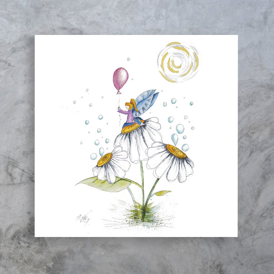 At lege med bobler⎜Lærredsprint