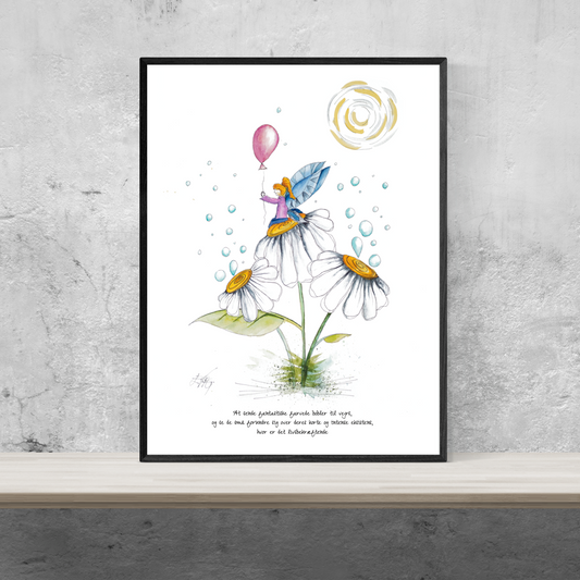 Playing with bubbles⎜Poster