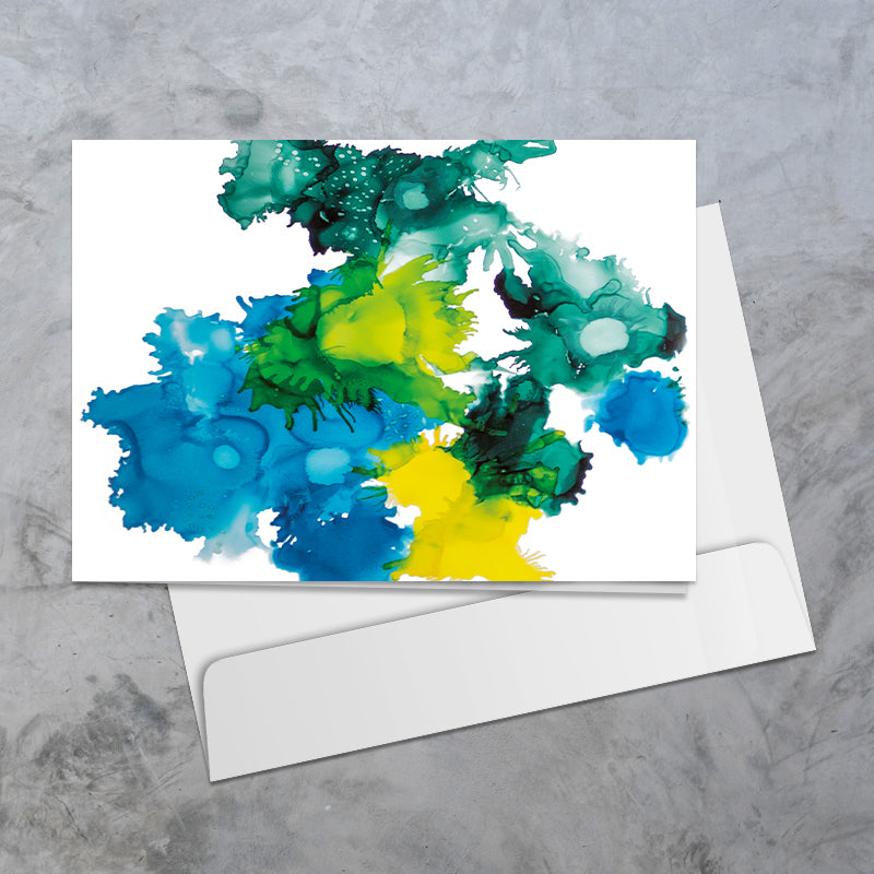 Bubbly Green⎜Art Card