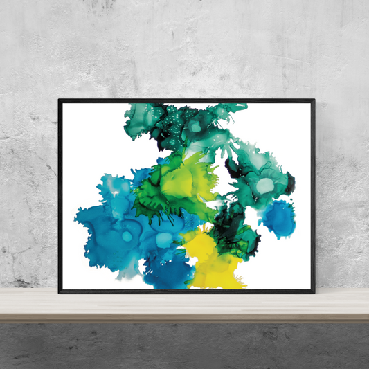 Bubbly green⎜Poster