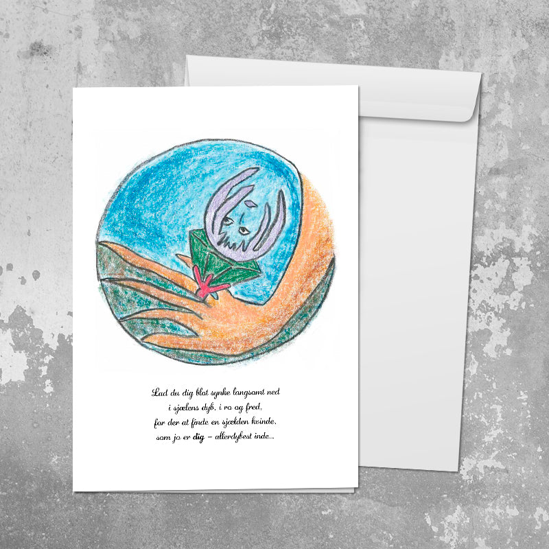 Just let yourself sink⎜Art card