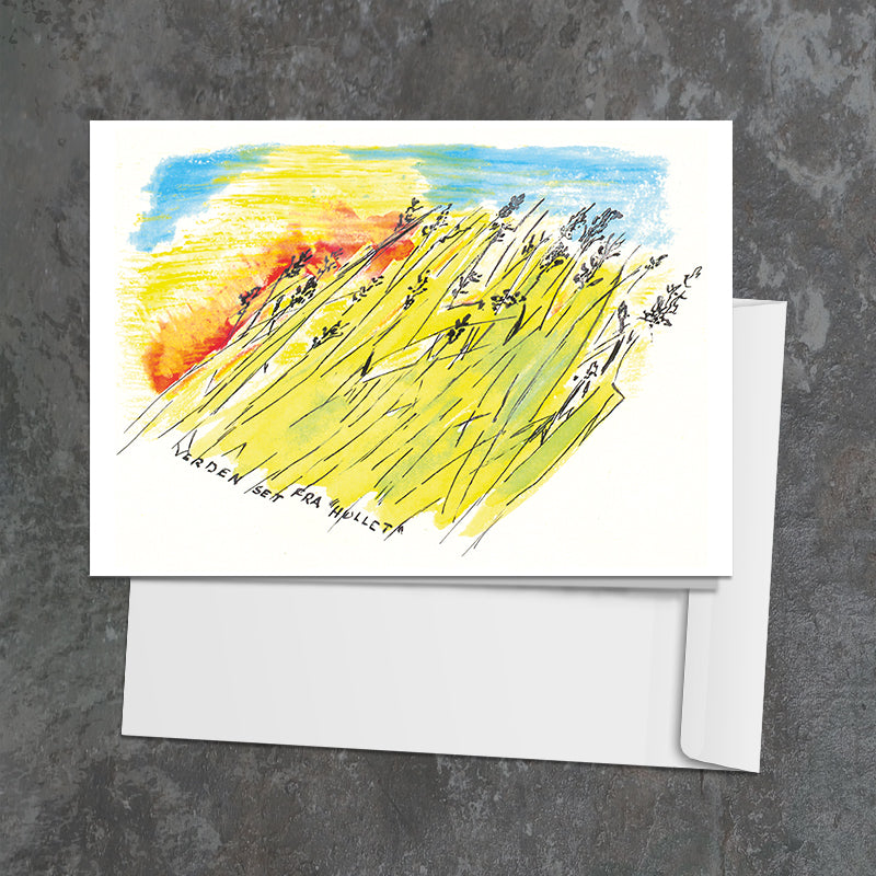 Verden set fra hullet⎜Kunstkort