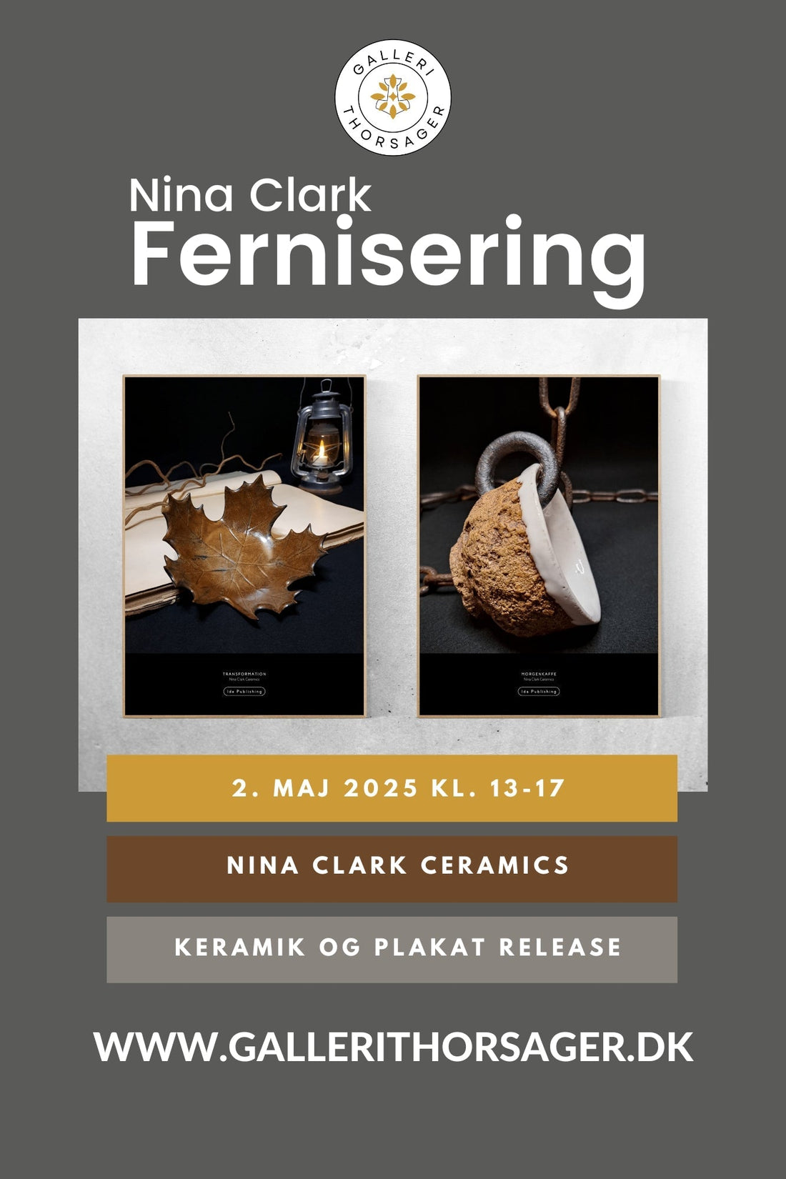 Fernisering Nina Clark Ceramics 2. maj 2025