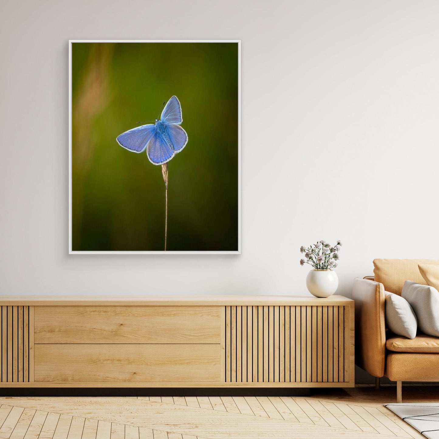 Blå sommerfugl⎜Canvas