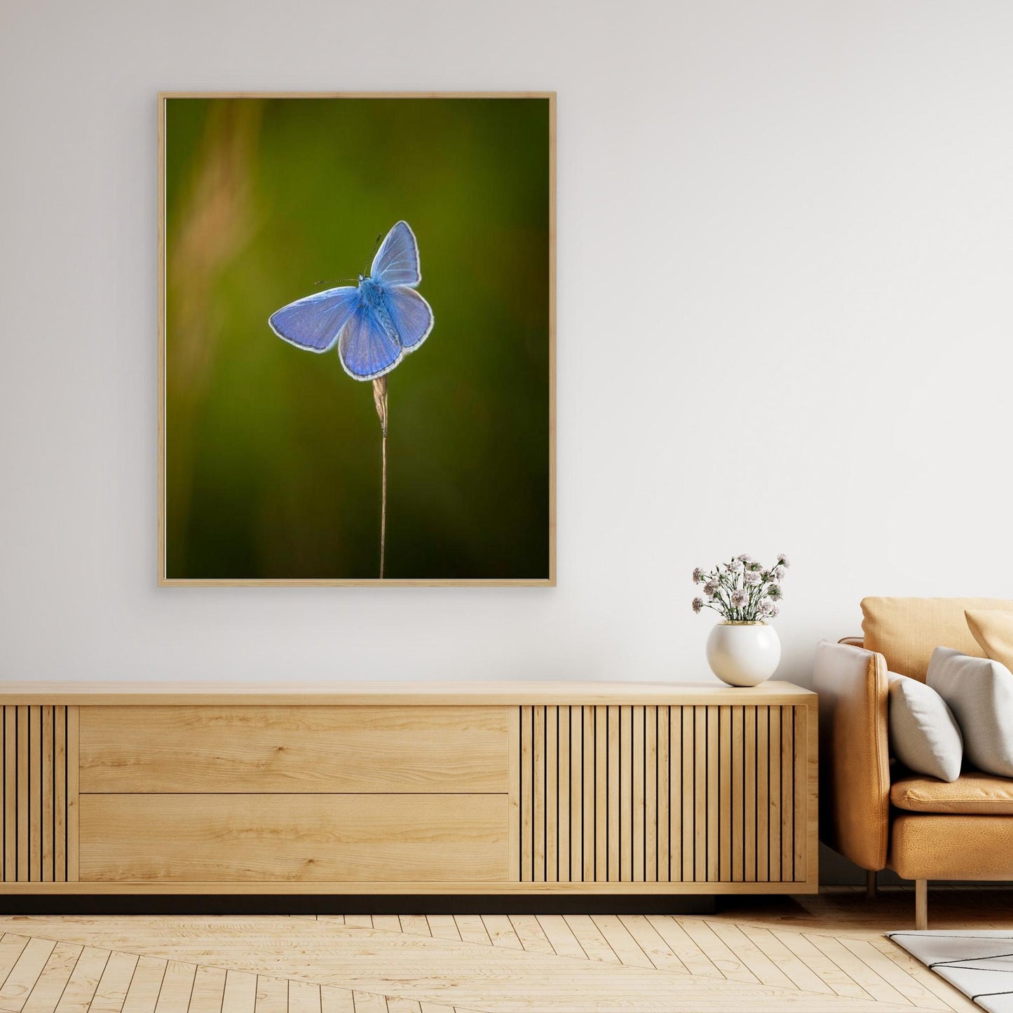 Blå sommerfugl⎜Canvas