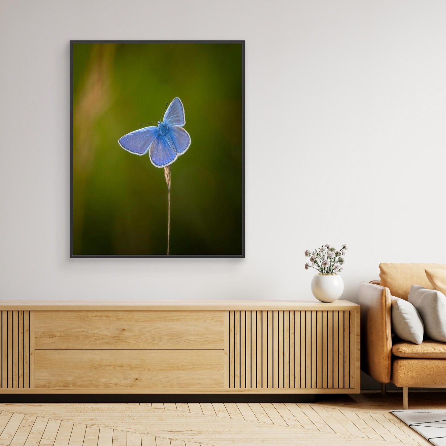 Blå sommerfugl⎜Canvas