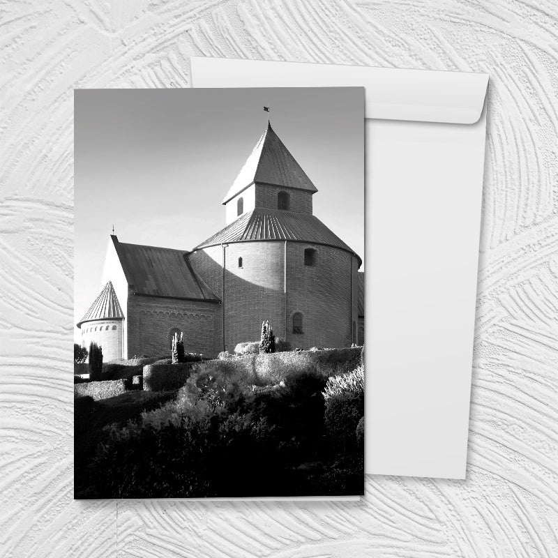 Thorsager Rundkirke S/H⎜Kunstkort