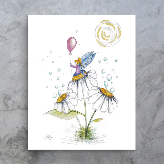 Playing with bubbles⎜Canvas print