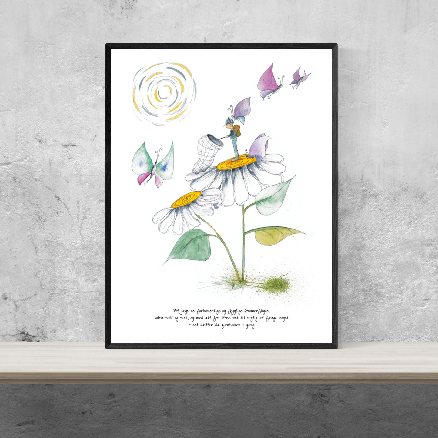 At jage sommerfugle⎜Plakat