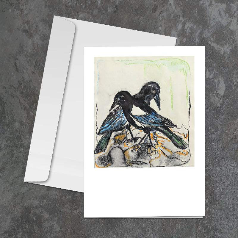 Sorte fugle⎜Kunstkort